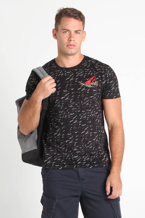 Semi Fit Tee With Embroidery