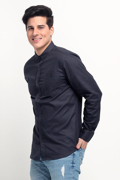 Oxford Shirt With Pocket Detail