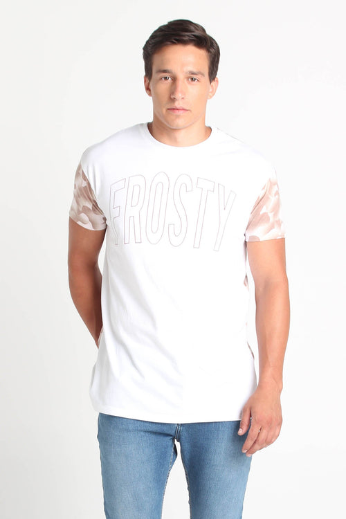 Relaxed Fit Tee With Color Blocking
