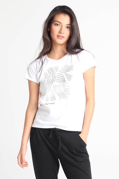 Relaxed Fit Tee With Graphic Print