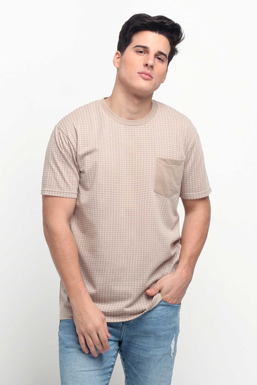 Relaxed Fit Tee With Pocket Detail
