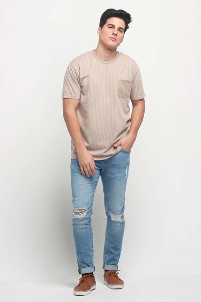 Relaxed Fit Tee With Pocket Detail