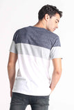 Semi Fit Tee With Color Blocking