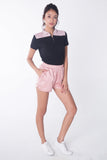 Semi Fit Polo Shirt With Zipper Detail
