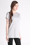 Semi Fit Tee With Zipper Detail