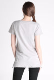 Semi Fit Tee With Zipper Detail