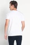 Semi Fit Tee With Printed Stripe Detail