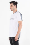 Relaxed Fit Tee With Color Blocking