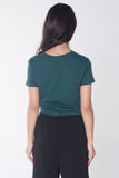 Semi Fit Tee With Knot Detail