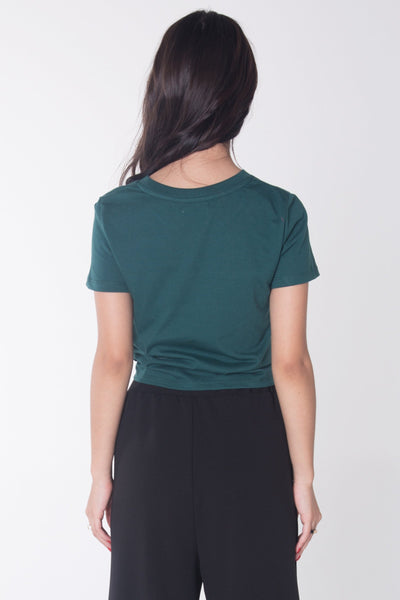 Semi Fit Tee With Knot Detail