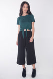 Semi Fit Tee With Knot Detail