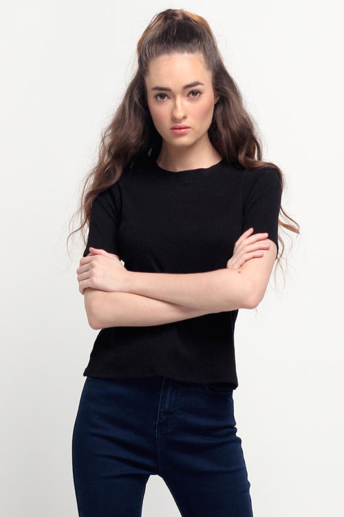 Ribbed Semi Fit Tee