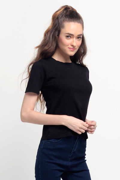 Ribbed Semi Fit Tee