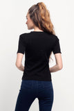 Ribbed Semi Fit Tee