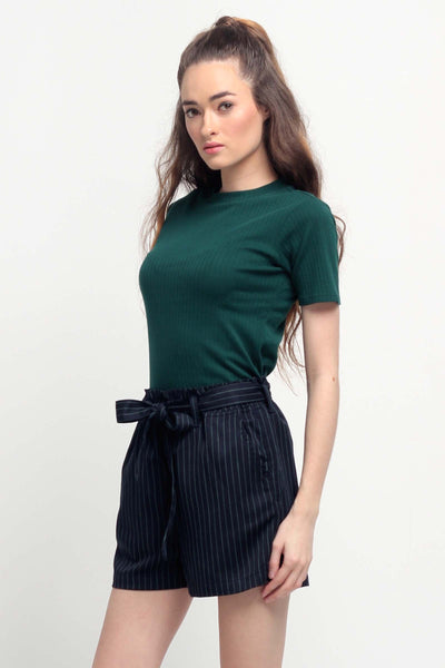 Ribbed Semi Fit Tee