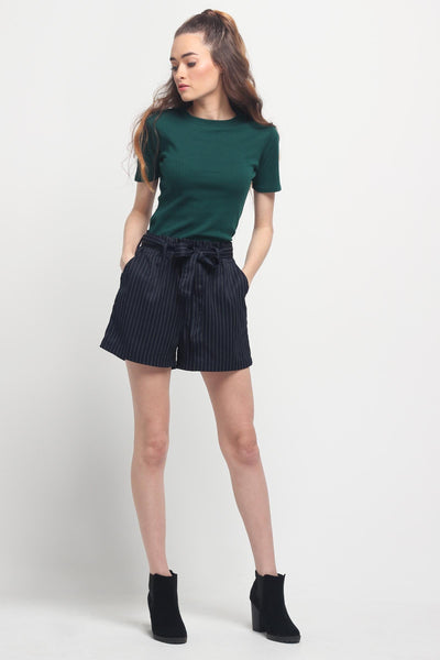 Ribbed Semi Fit Tee