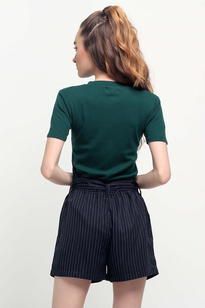 Ribbed Semi Fit Tee