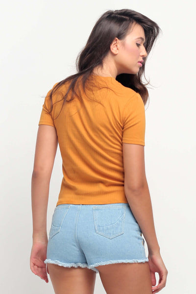 Ribbed Semi Fit Tee