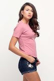 Ribbed Semi Fit Tee