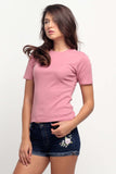 Ribbed Semi Fit Tee