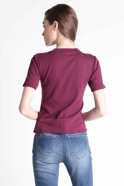 Ribbed Semi Fit Tee