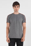 Semi Fit Tee With Color Blocking