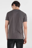 Semi Fit Tee With Color Blocking