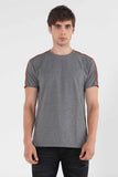 Semi Fit Tee With Color Blocking