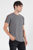 Semi Fit Tee With Color Blocking
