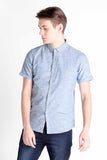 Dobby Shirt With Button-Down Collar