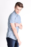 Dobby Shirt With Button-Down Collar