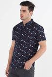 Poplin Shirt With All-Over Print