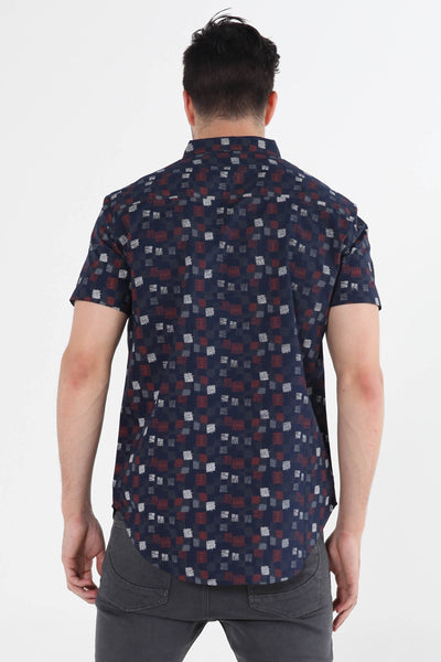 Poplin Shirt With All-Over Print