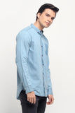 Chambray Shirt With Pocket Detail