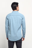 Chambray Shirt With Pocket Detail