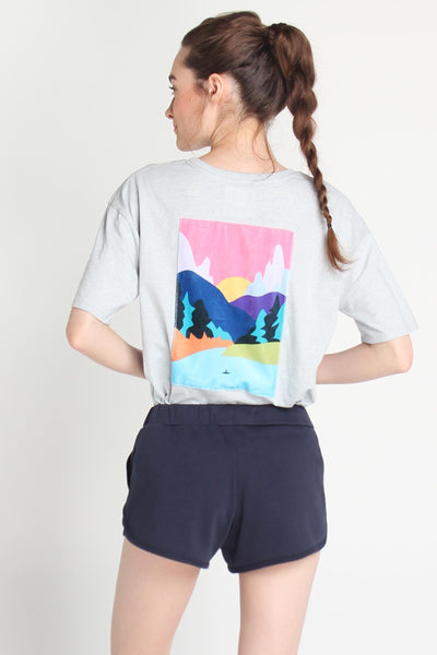 Boyfriend Fit Tee With Embroidery