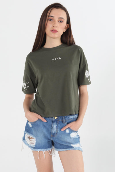 Relaxed Fit Tee With Graphic Print