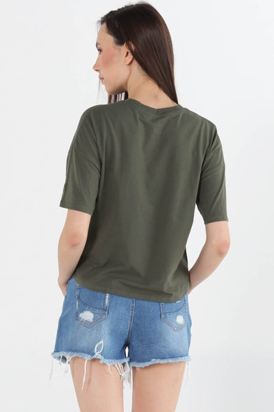 Relaxed Fit Tee With Graphic Print