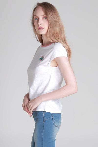 Regular Fit Tee With Graphic Print