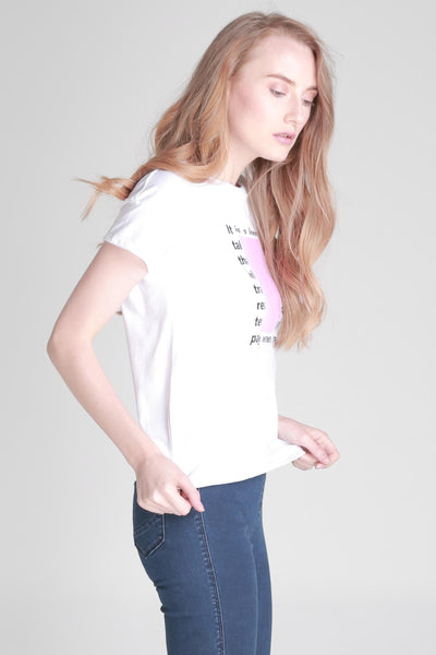 Regular Fit Tee With Graphic Print