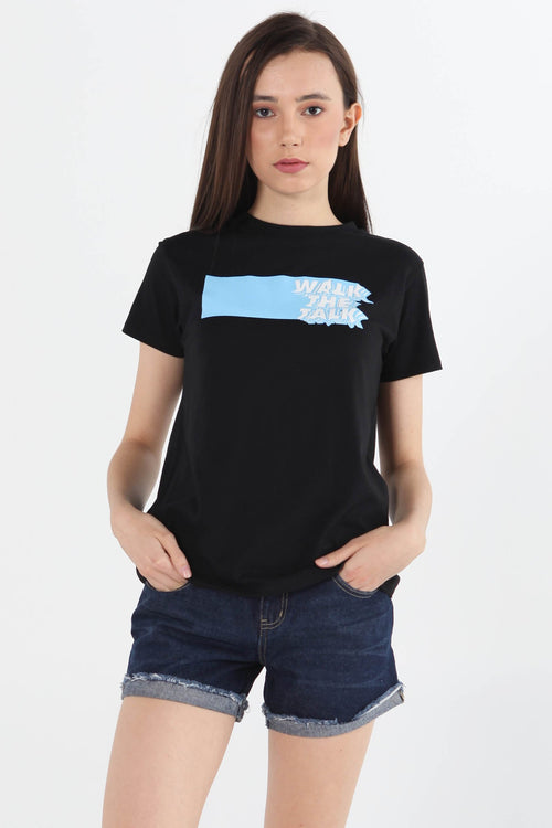 Regular Fit Tee With High Density Graphic Print