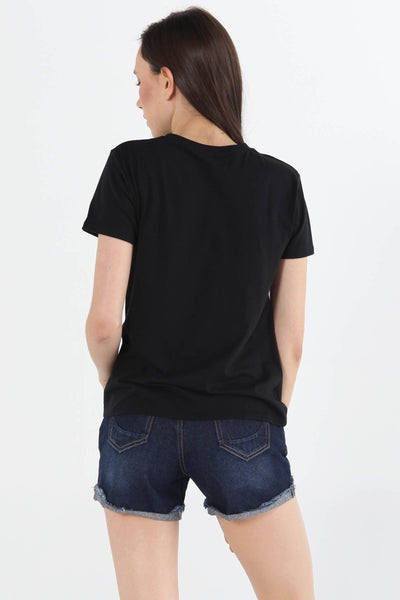 Regular Fit Tee With High Density Graphic Print