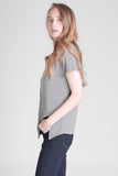 Semi Fit Tee With Side Slit