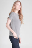 Semi Fit Tee With Side Slit