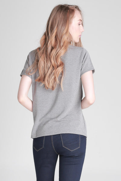 Semi Fit Tee With Side Slit
