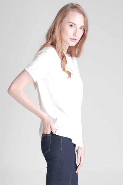 Semi Fit Tee With Side Slit