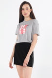 Boyfriend Fit Tee With Graphic Print