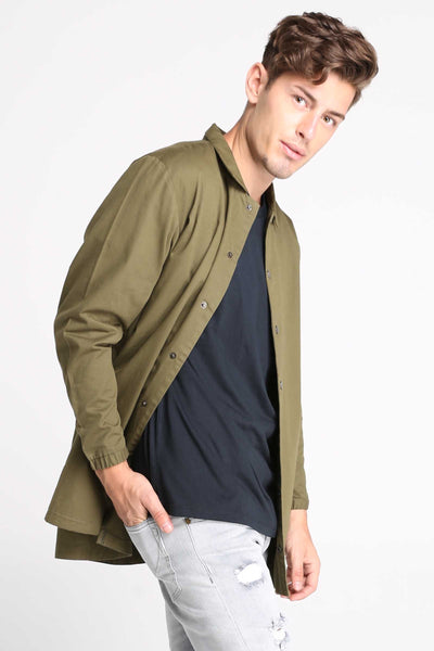 Twill Parka With Back Print