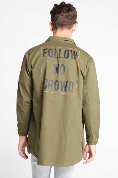 Twill Parka With Back Print