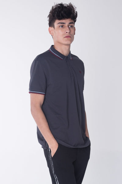 Relaxed Fit Polo Shirt With Tipping